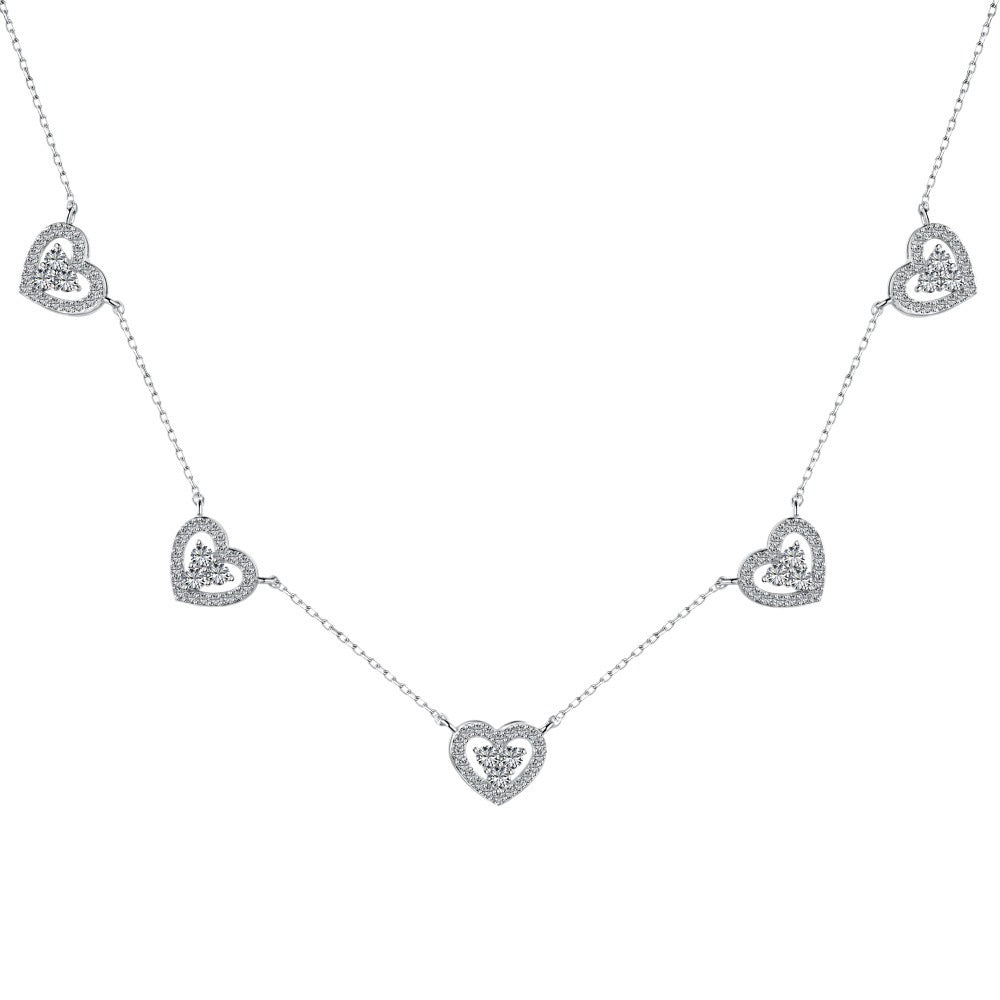 S925 Sterling Silver Clavicle Necklace