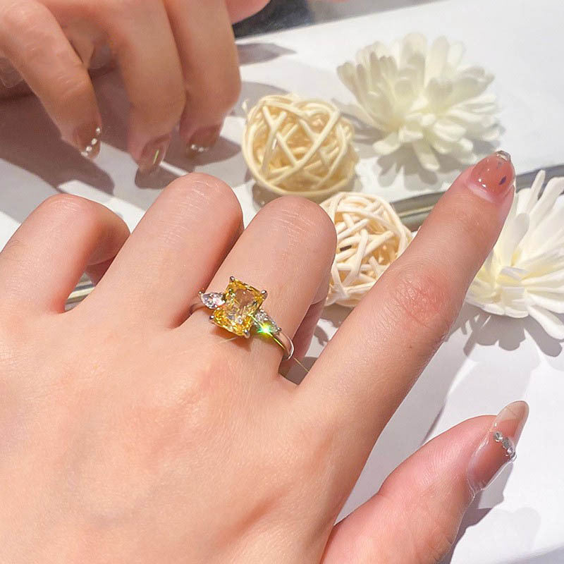 Colorful Rhinestone Love Ring