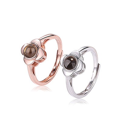 Flower Shape Projection Ring