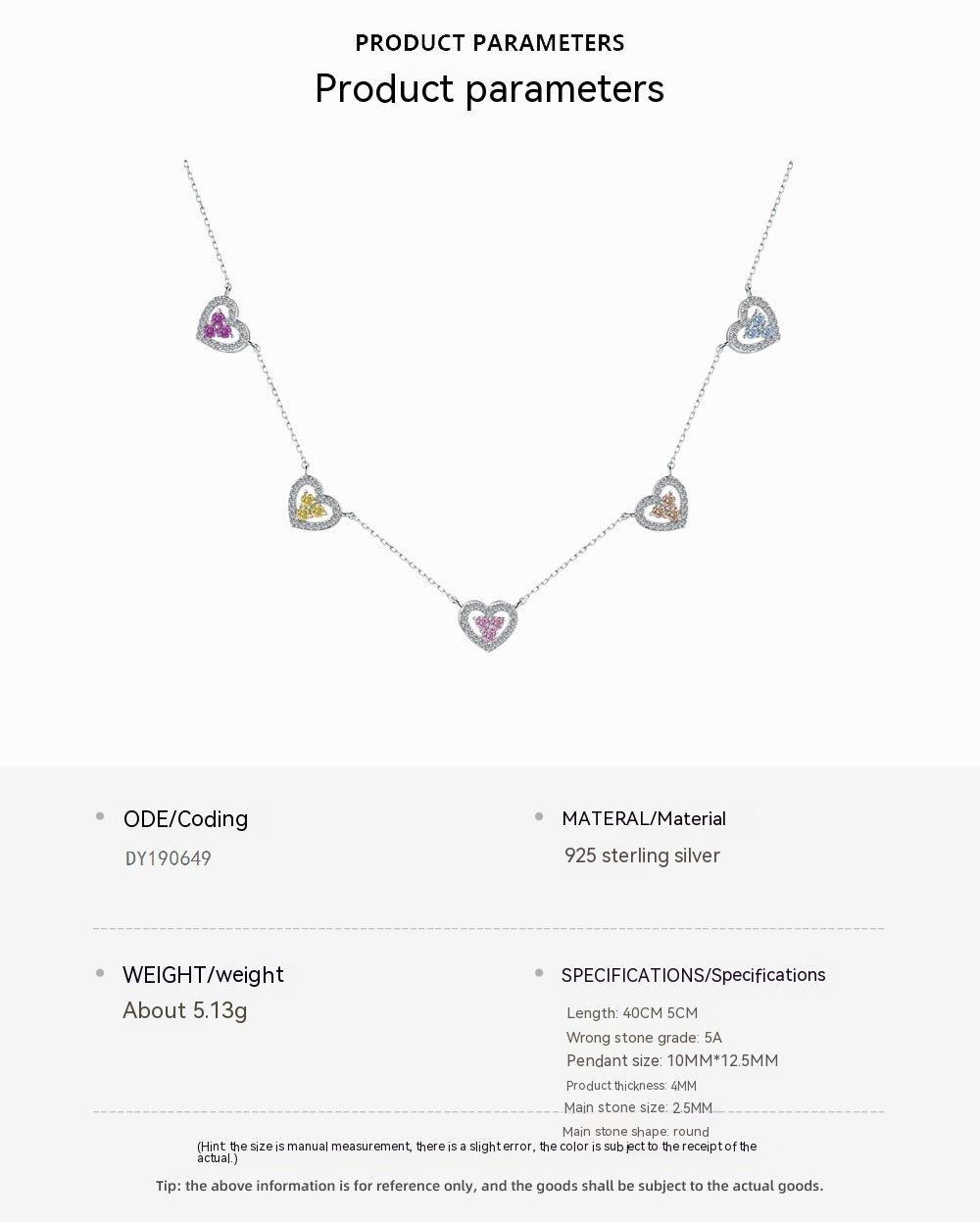 S925 Sterling Silver Clavicle Necklace