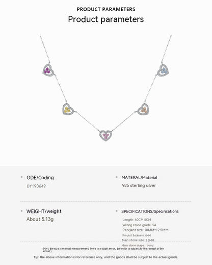 S925 Sterling Silver Clavicle Necklace