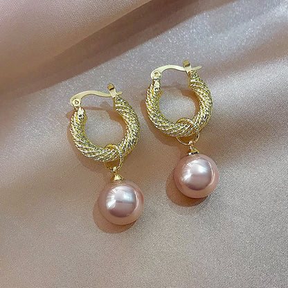 Elegant French Vintage Pearl Earrings