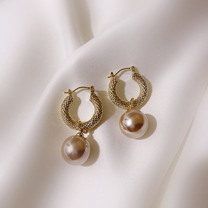 Elegant French Vintage Pearl Earrings
