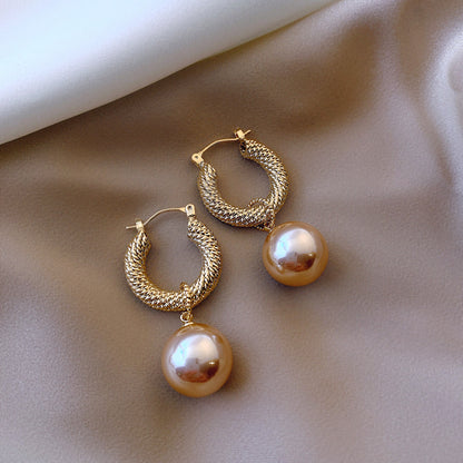 Elegant French Vintage Pearl Earrings