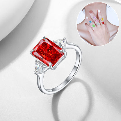 Colorful Rhinestone Love Ring