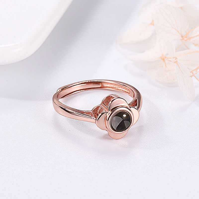 Flower Shape Projection Ring