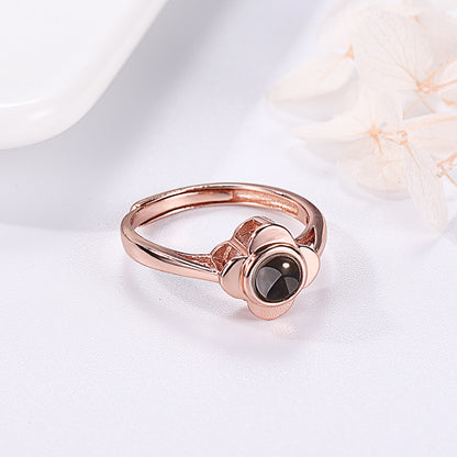 Flower Shape Projection Ring