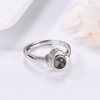Flower Shape Projection Ring