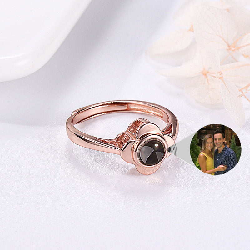 Flower Shape Projection Ring