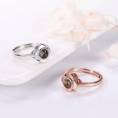 Flower Shape Projection Ring
