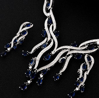 New Crystal Zircon Jewelry Set