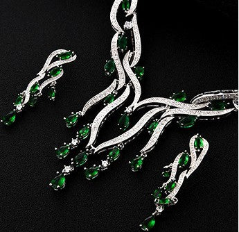 New Crystal Zircon Jewelry Set